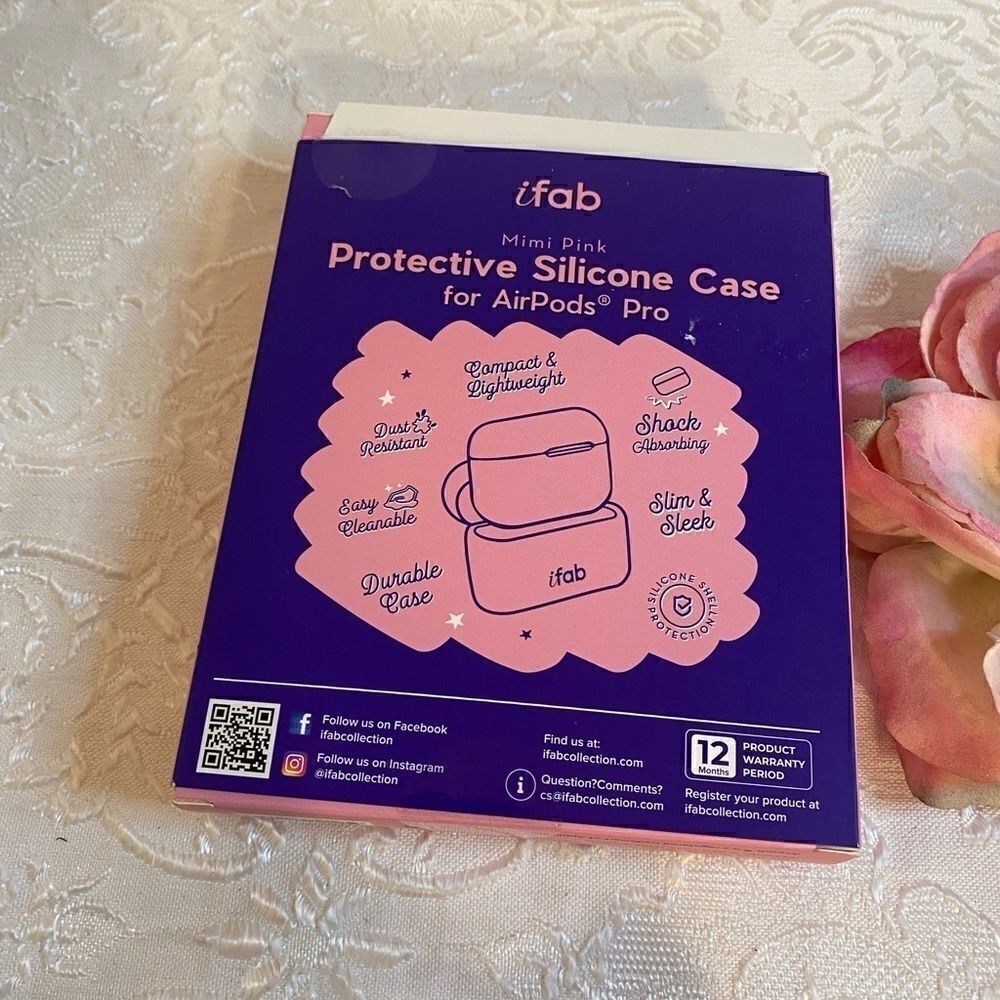 š„IāfabāminiĀ PinkāProtectiveāCaseāForāAirPodsāPro - Picture 2 of 6
